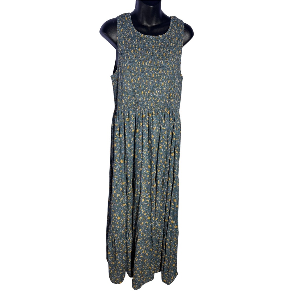 Natural life women's large maxi dress smock top tiered floral cottagecore